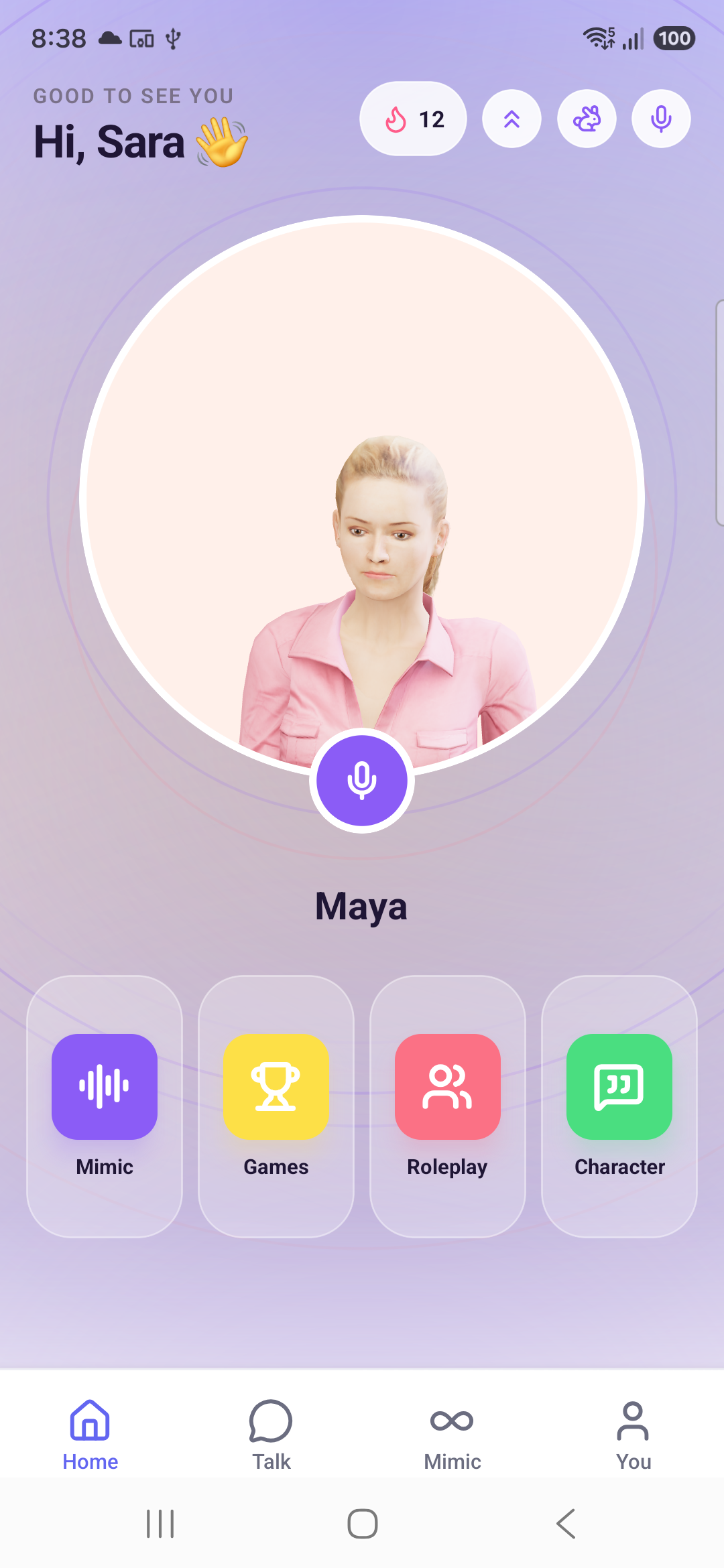 Mimica tutor avatar